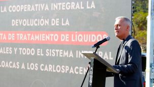 Esteban Avilés recupera el servicio de Agua y cloacas 