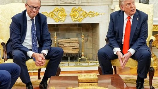 Trump recibio a Merz
