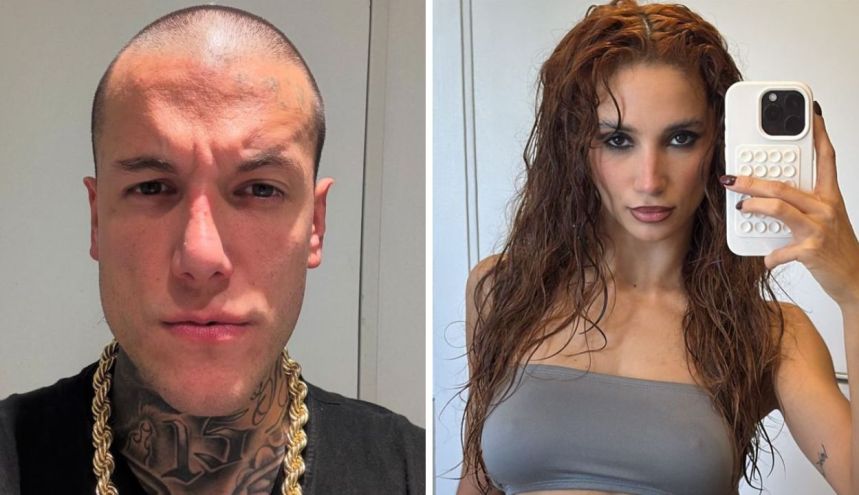 Alex Caniggia y Melody Luz