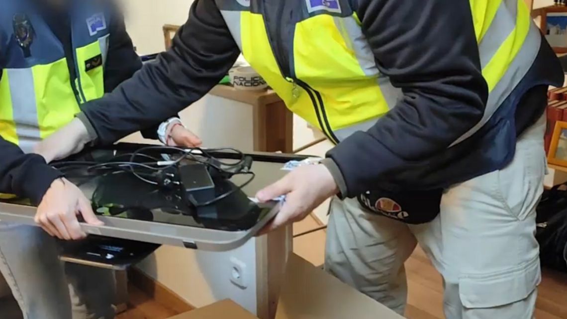 Materials and machines are seized in Spain.