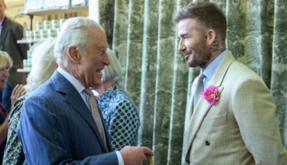 David Beckham y rey Carlos III