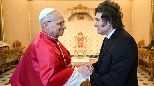 Pope Leo XIV meeting with Argentina's President Javier Milei 