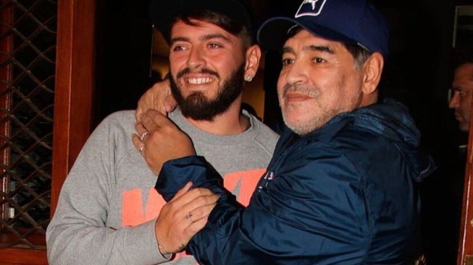 Diego y Diego Jr. Maradona
