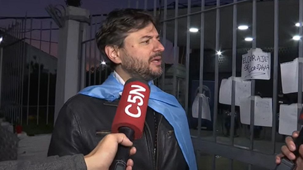 Grabois, al ser liberado en Lugano.