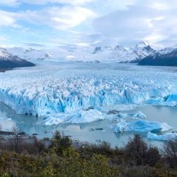 Vista del Glaciar Perito Moreno en el Parque Nacional Los Glaciares cerca de El Calafate, provincia de Santa Cruz, Argentina. | Foto:Walter Diaz / AFP