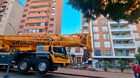 Córdoba: cómo es la demolición controlada en el edificio de Bulevar San Juan