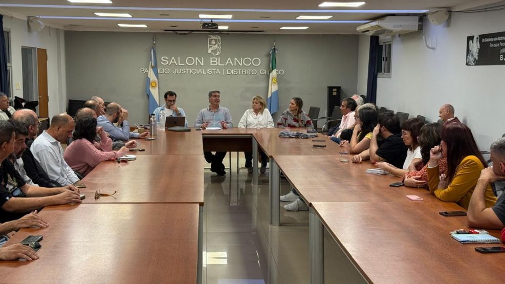 Jorge Capitanich durante la última reunión del Consejo del PJ Chaco