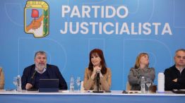 Cristina Kirchner en la sede del PJ 20250610