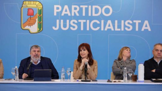 Cristina Kirchner en la sede del PJ 20250610
