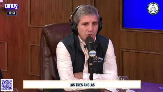Luis Caputo en el programa Las Tres Anclas. 