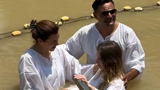 María Celeste Ponce en el Río Jordan