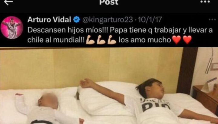 Arturo Vidal Tweet