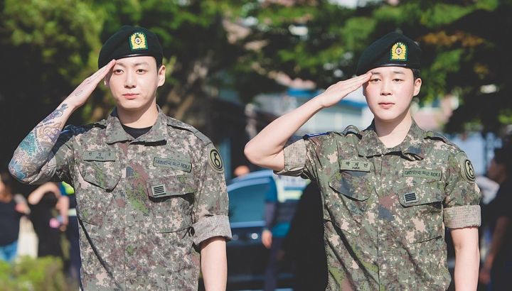 Jungkook y Jimin de BTS fueron dados de baja del ejército surcoreano tras completar el servicio obligatorio