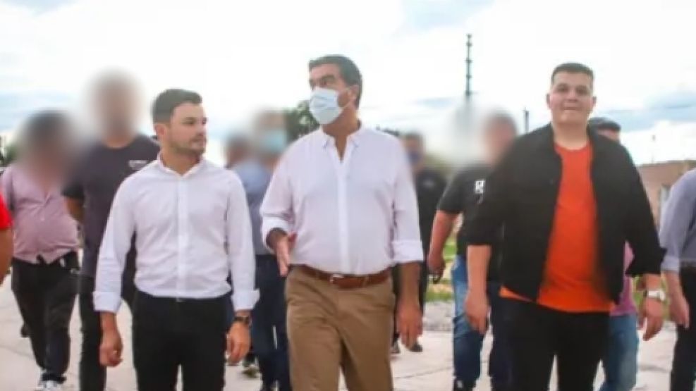 Marcos Cáceres, Jorge Capitanich y Lucas Torales. 