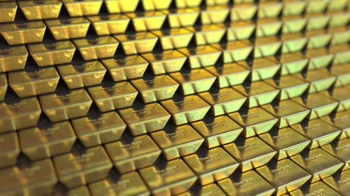Gold bars.