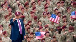 President Trump Holds Military Celebration At Fort Bragg