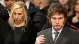 El presidente Javier Milei y la secretaria General de la Presidencia, Karina Milei