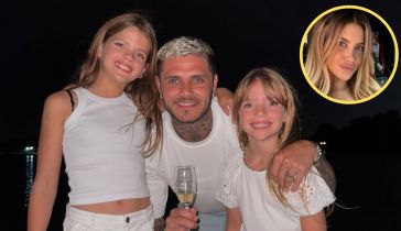 Mauro Icardi y sus hijas