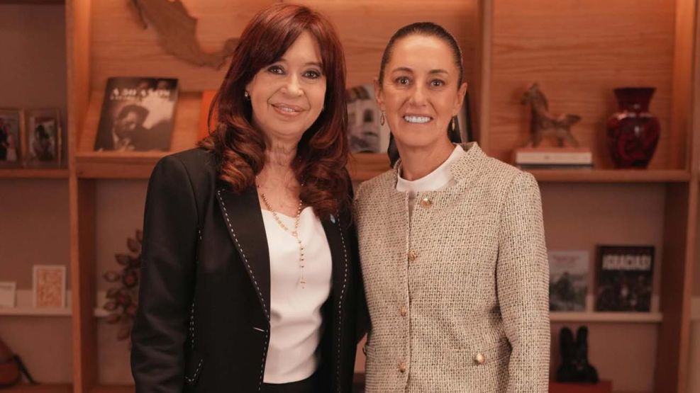 Claudia Sheinbaum con Cristina Fernandez20250611