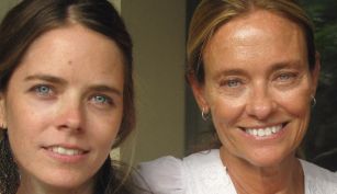  María Eugenia, la trilliza de oro, y su hija Geñi