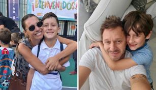 Pampita, Benicio y Benjamín Vicuña