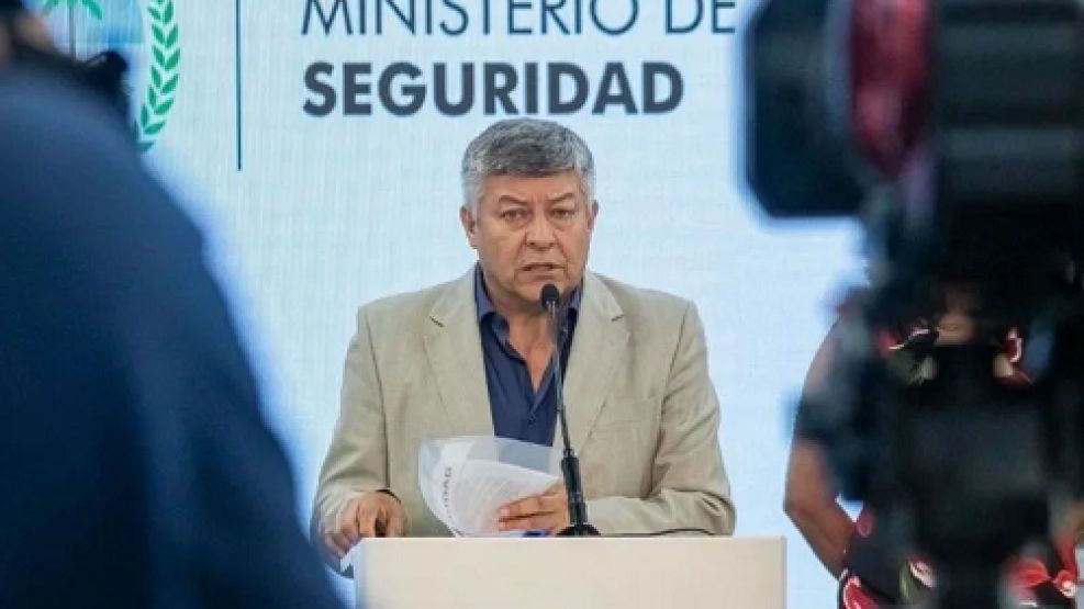 Hugo Matkovich, ministro de Seguridad. 