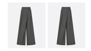Pantalones de paño y lana