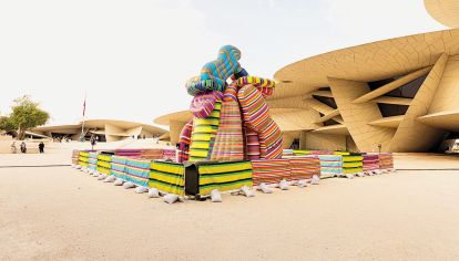 El Museo difunde el arte latinoamericano con una exhibición en Medio Oriente de sus mejores obras. Teresa Bulgheroni, alma mater del proyecto. La vuelta del fundador.
