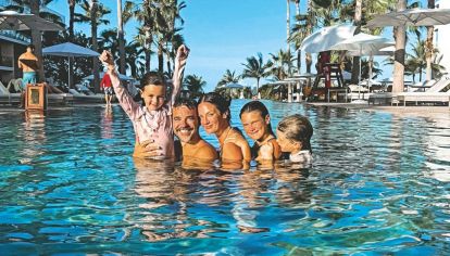 Junto a los pequeños Olivia, Baltazar y Filipa, la pareja vivió días inolvidables en Costa Mujeres.