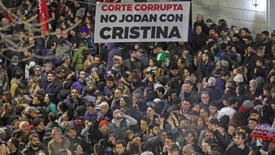 Pro-Cristina demonstration in Buenos Aires.