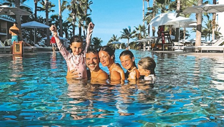 Las paradisíacas vacaciones de Paula Chaves y Peter Alfonso con sus hijos en México