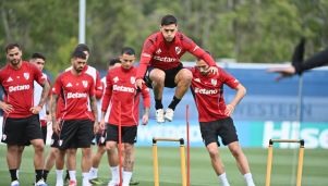 River entrenando en el MdC