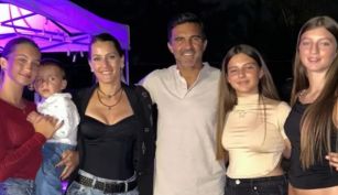Fabián Cubero celebró el día del padre junto a sus hijos y su pareja, Mica Viciconte