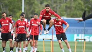 River entrenando en el MdC