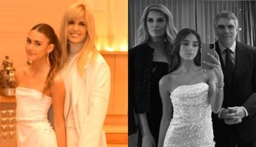 Viviana Canosa y Alejandro Borensztein junto a su hija Martina