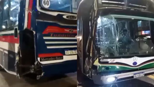 Choque de colectivos en Recoleta