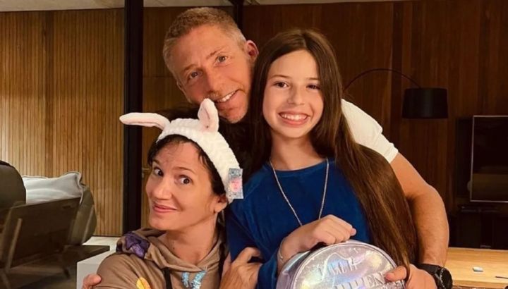 El tierno saludo de Griselda Siciliani y Margarita a Adrián Suar por el Día del padre