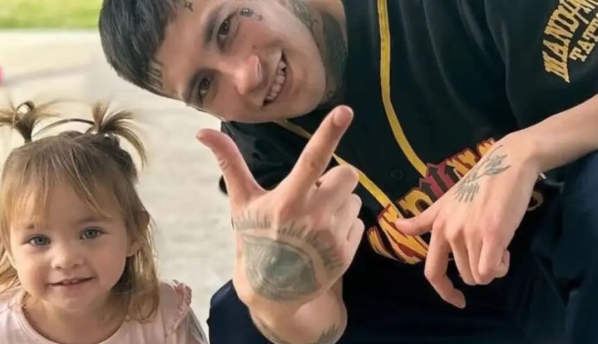 L-Gante y su hija Jamaica