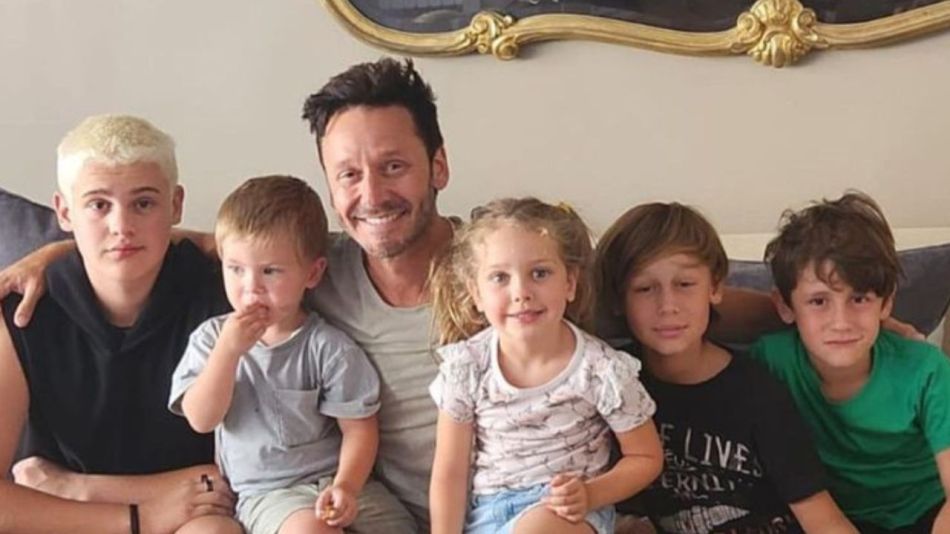 Benjamín Vicuña y sus hijos