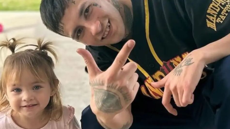 L-Gante y su hija Jamaica