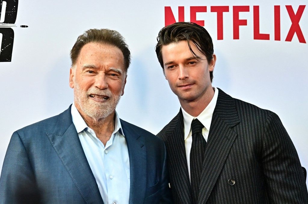 Arnold Schwarzenegger y Christopher, su hijo actor.