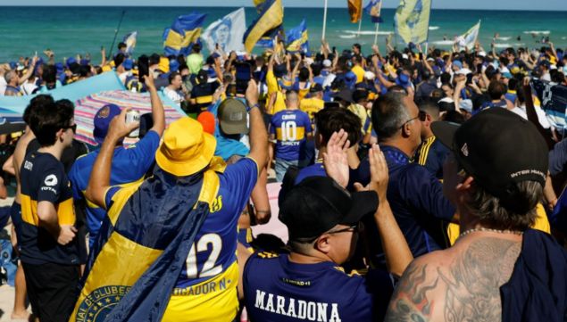 Hinchada de Boca en Miami