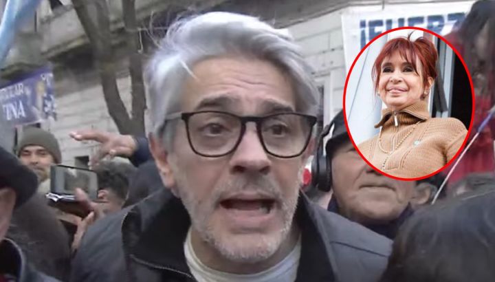 Pablo Echarri fue a la casa de Cristina Kirchner para manifestarle su apoyo: "La derecha hizo que el pueblo peronista se pusiera de pie"