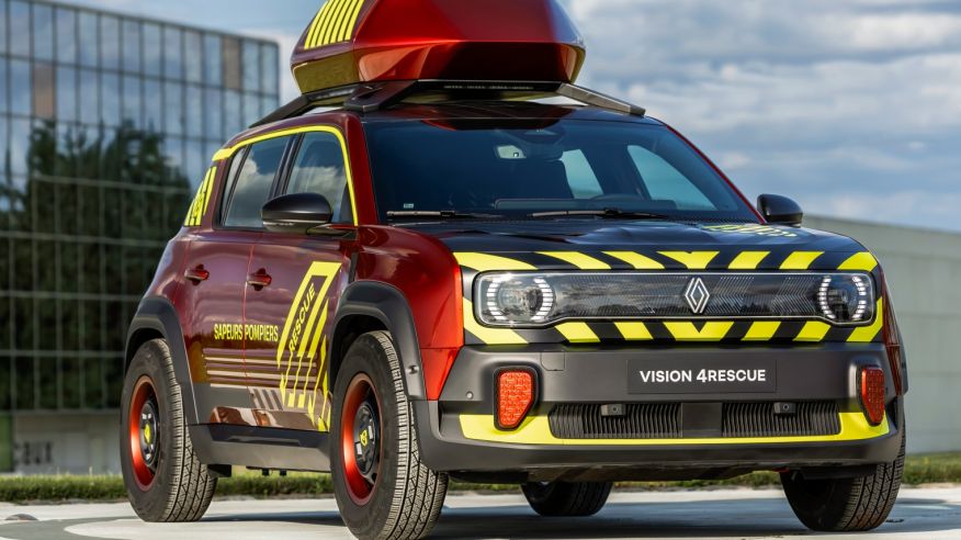 Así es el Renault 4 eléctrico adaptado como unidad de rescate inteligente