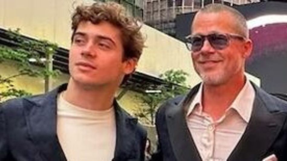 Franco Colapinto y Brad Pitt
