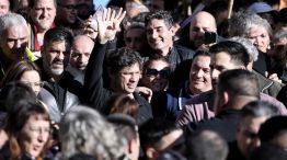 Kicillof en la marcha de Cristina en Plaza de Mayo 2