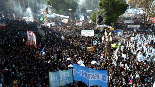 'Cristinazo' in the Plaza de Mayo.