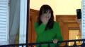 Cristina Fernandez de Kirchner saliendo al balcon 20250619