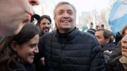 Máximo Kirchner, en la marcha por CFK