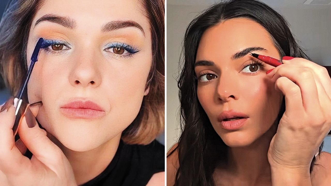 Araceli González y Kendall Jenner dan lecciones de maquillaje. | Foto:Instagram